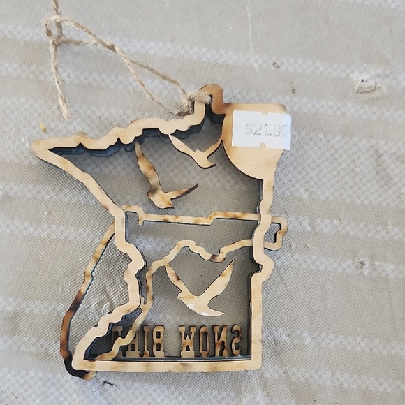 Blue and White Bird Ornament - Picture 4 of 5